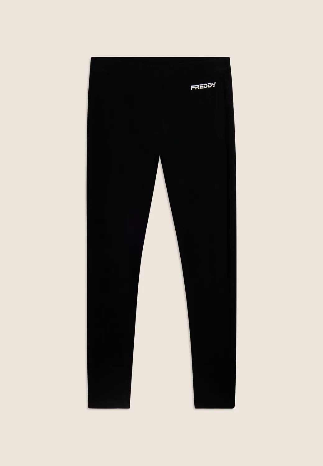 Freddy 7/8 Glitter Logo Leggings Schwarz Baumwolle
