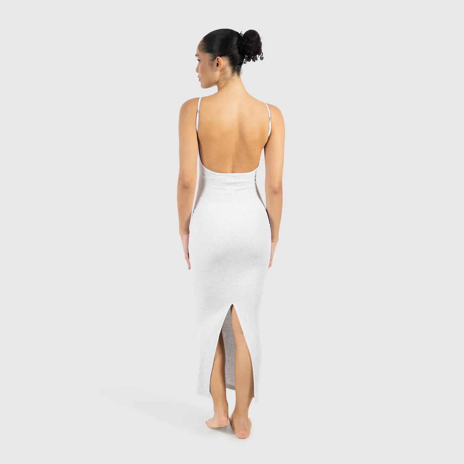 Smilodox Aveline Backless Maxikleid Schwarz