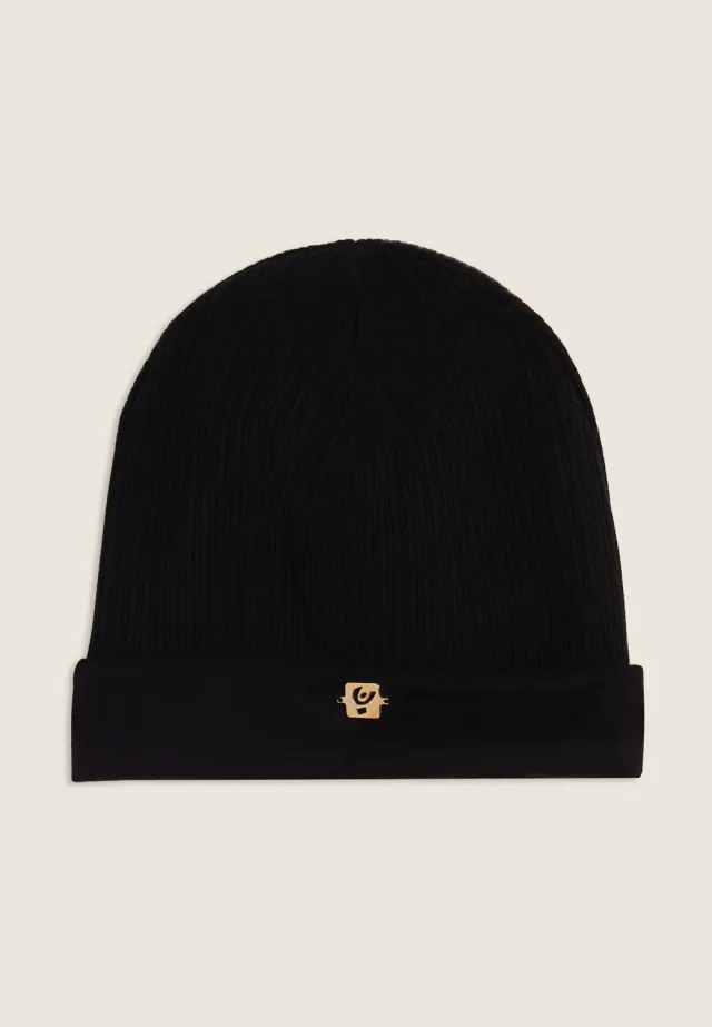 Freddy Junior Beanie Mütze Schwarz Strick