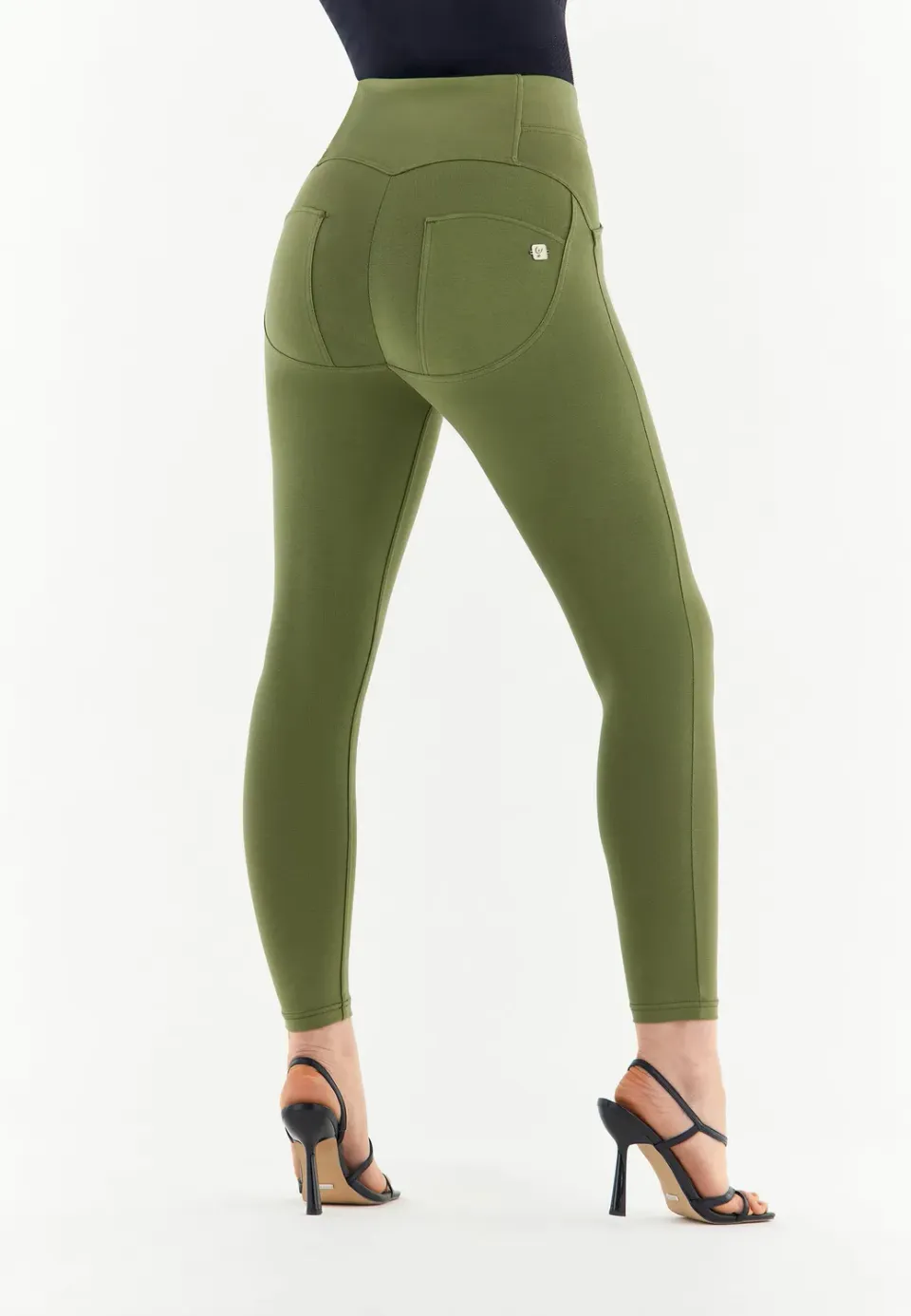Freddy WR.UP 7/8 Push-up Hose Curvy Damen Moss Superskinny