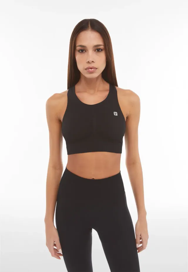 Freddy Seamless Sport-BH Schwarz M/L mittlerer Halt