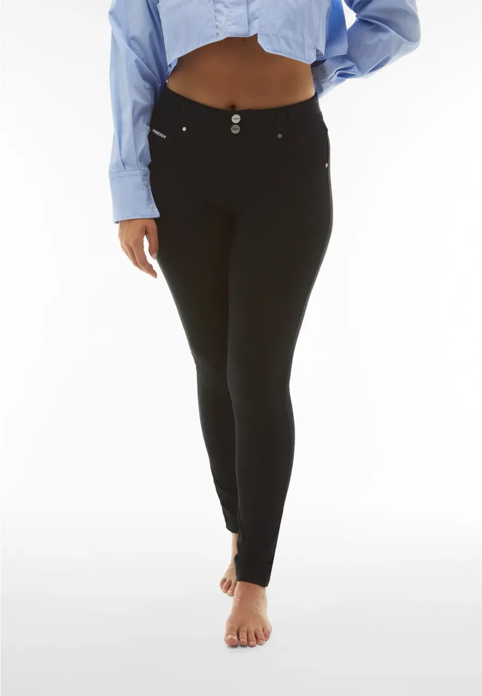 Freddy N.O.W. Skinny Hose Schwarz Bio-Jersey