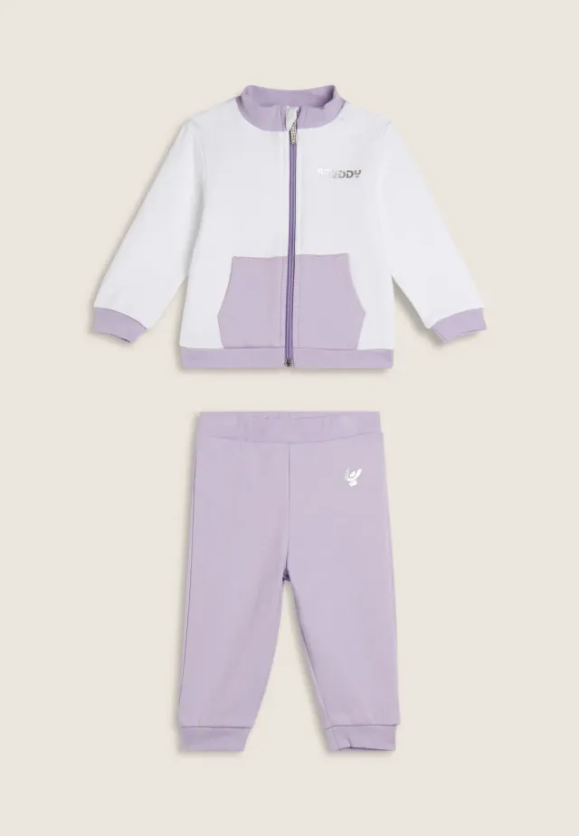 Freddy Baby Jogginganzug Baumwolle Rosa 2-teilig weich