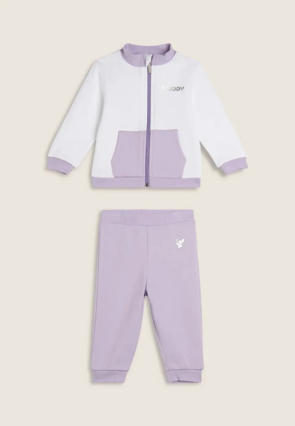 Freddy Baby Jogginganzug Baumwolle Rosa 2-teilig weich