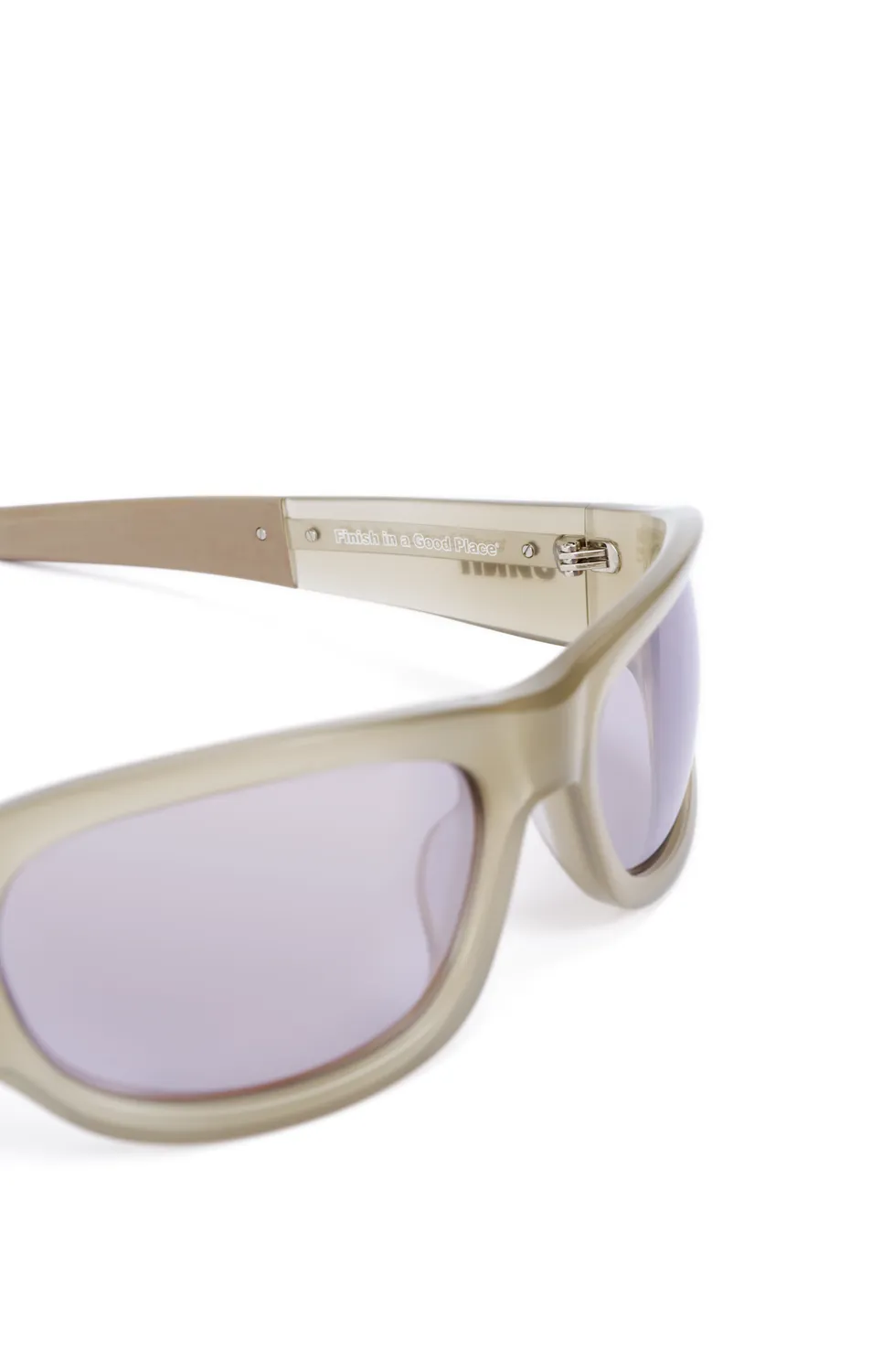 UNNA Sun Run Sunnies Sonnenbrille Pearl Beige UV-Schutz