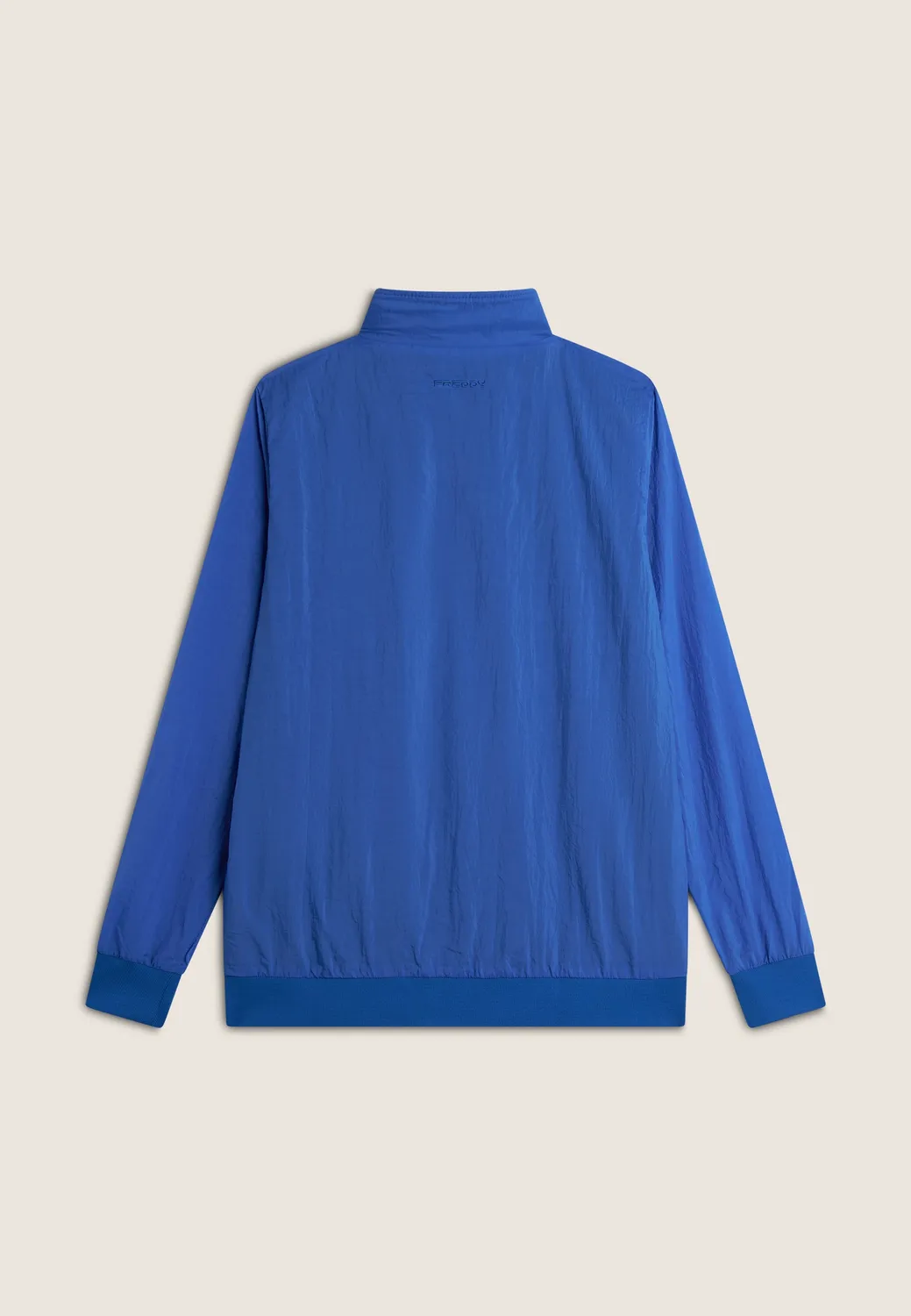 Freddy Herren Leichtjacke Polyester Blau Stehkragen Zip