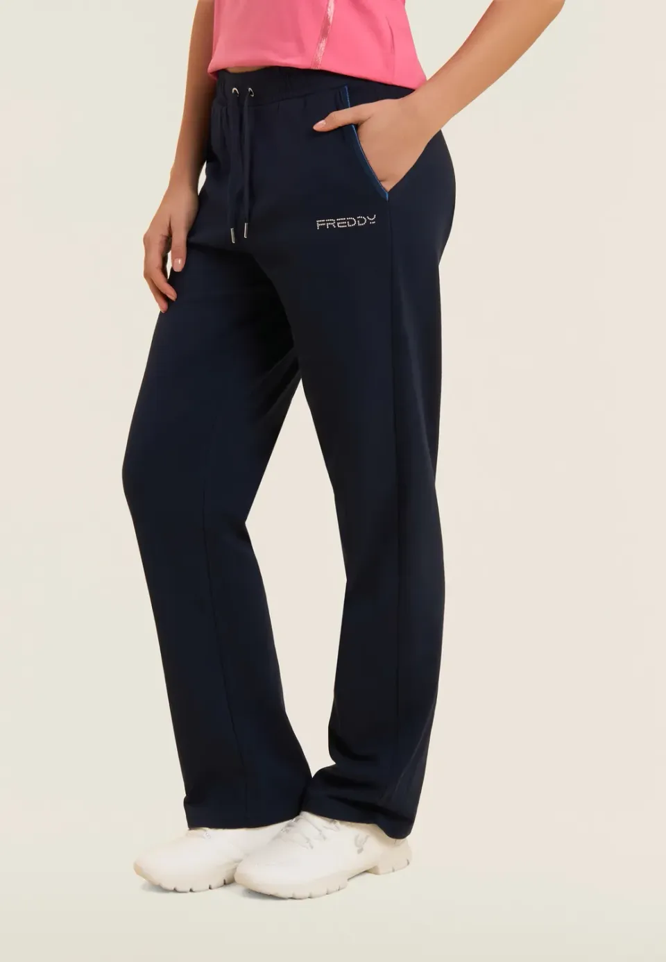 Freddy Comfort Fit Sporthose dunkelblau gerade
