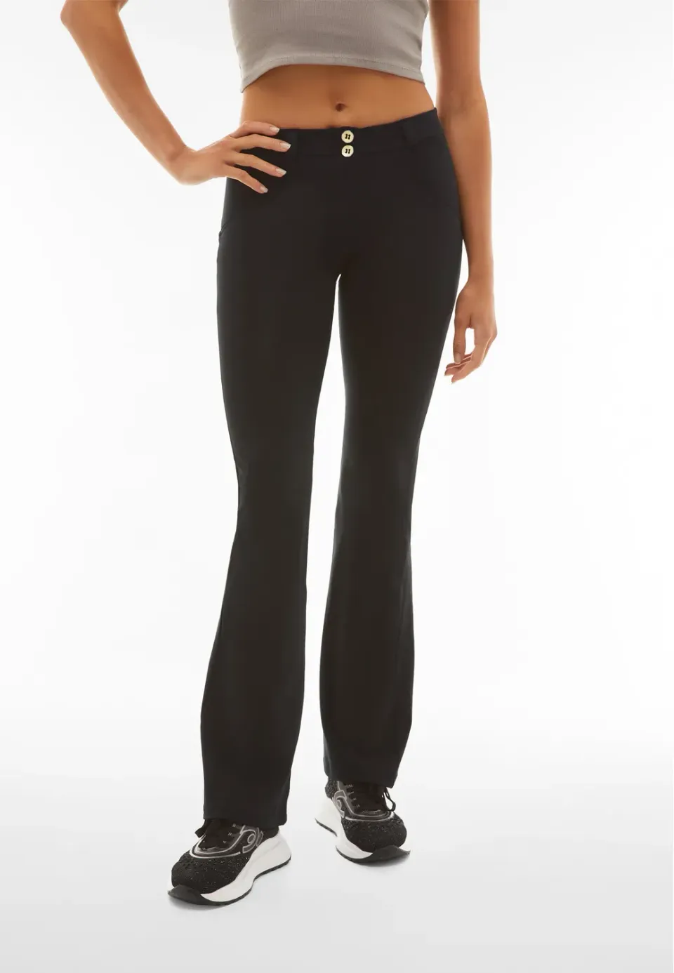 Freddy WR.UP Vita Regular Flare Leggings Schwarz Baumwolle Push-Up