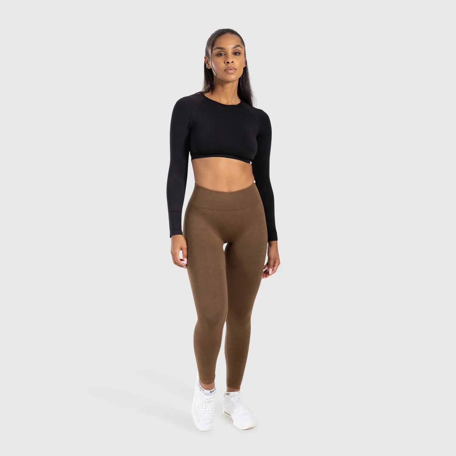 Smilodox Yune Seamless Scrunch Leggings Schwarz blickdicht