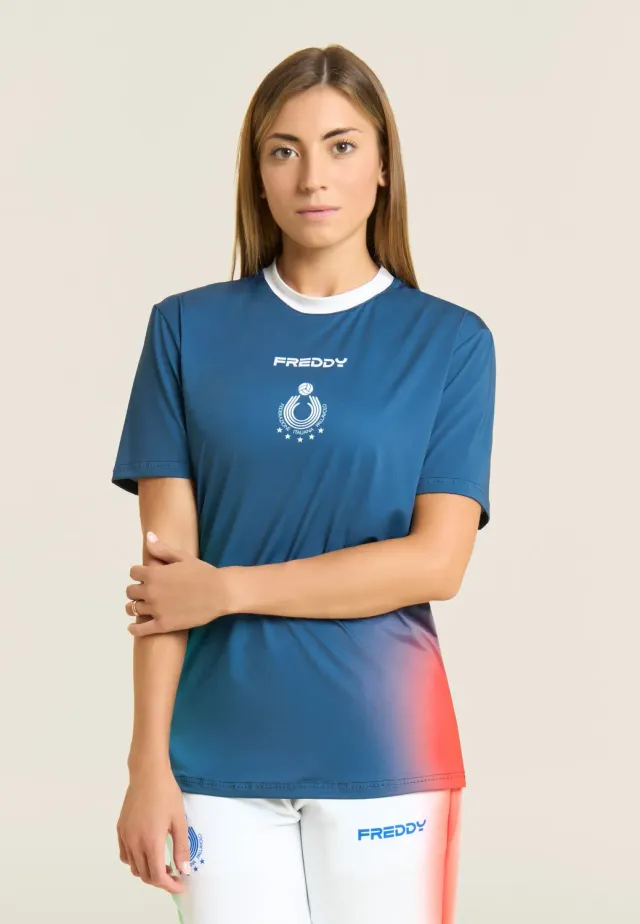 Freddy Beach Volley Italia 2025/26 T-Shirt Blau