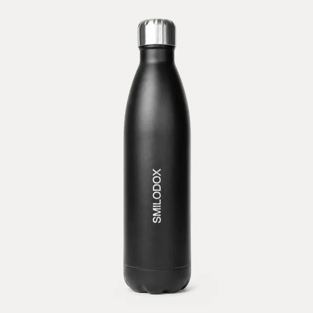 Smilodox Zeyn Sveltis Trinkflasche 750ml Edelstahl schwarz