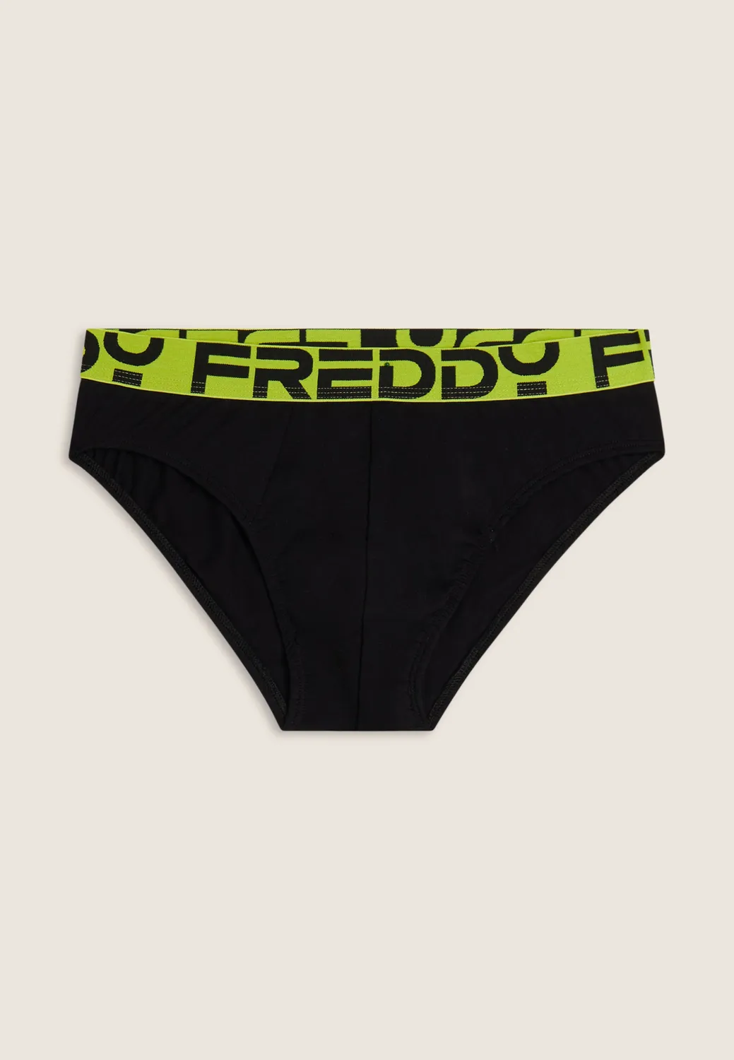 Freddy Herren Slip Jacquard-Bund schwarz Baumwolle