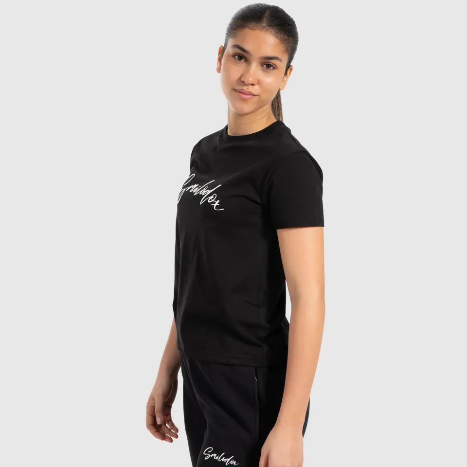 Smilodox Lunara BTP T-Shirt Damen Schwarz