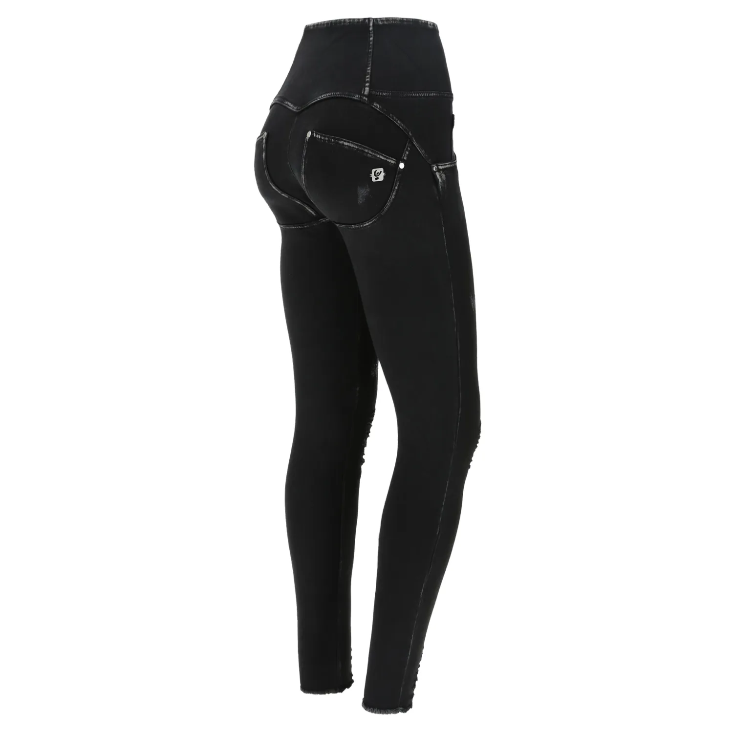 Freddy WR.UP Jeans Schwarz S High Waist Ripped