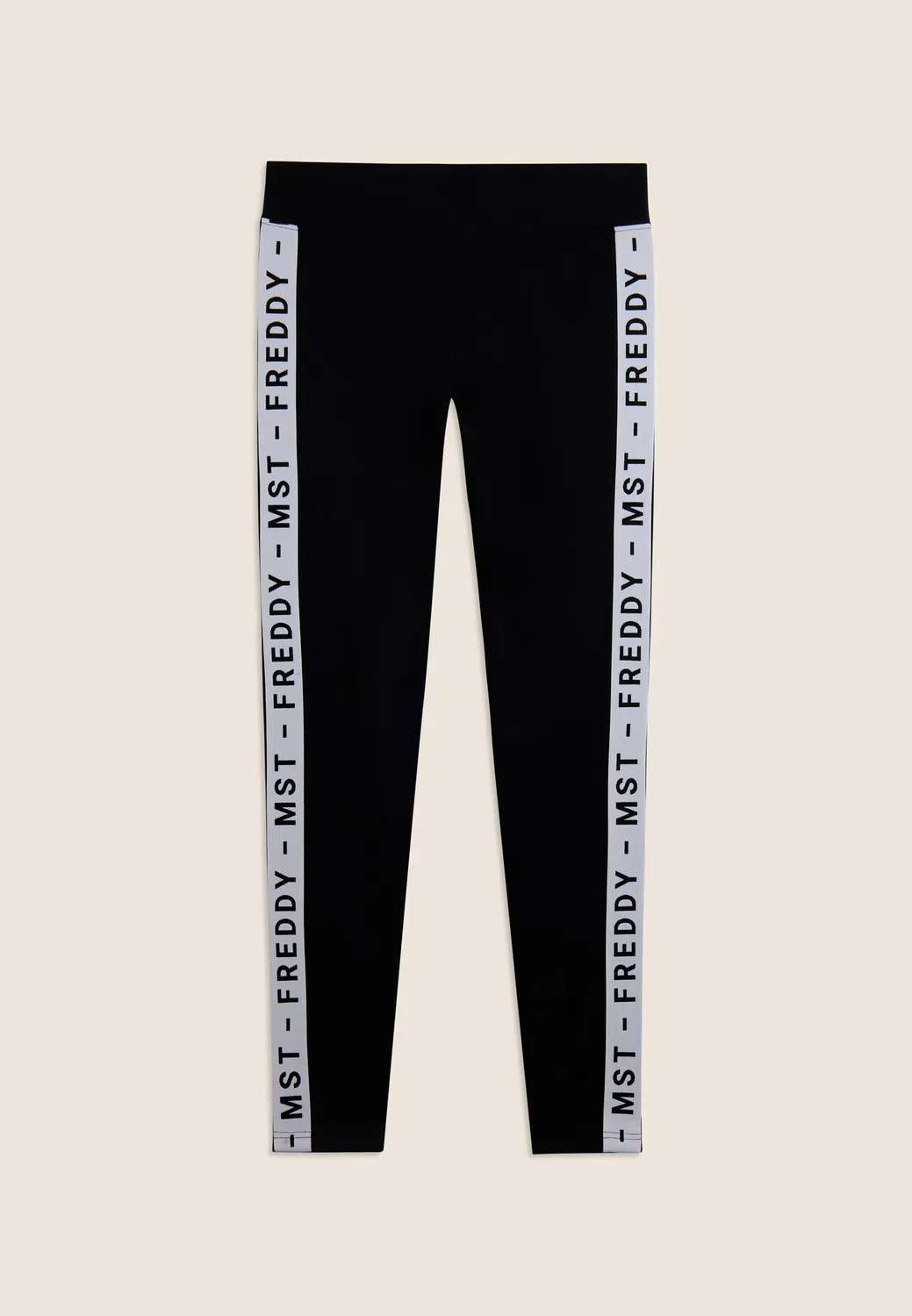 Freddy MST Leggings Schwarz Seitenstreifen Nylon