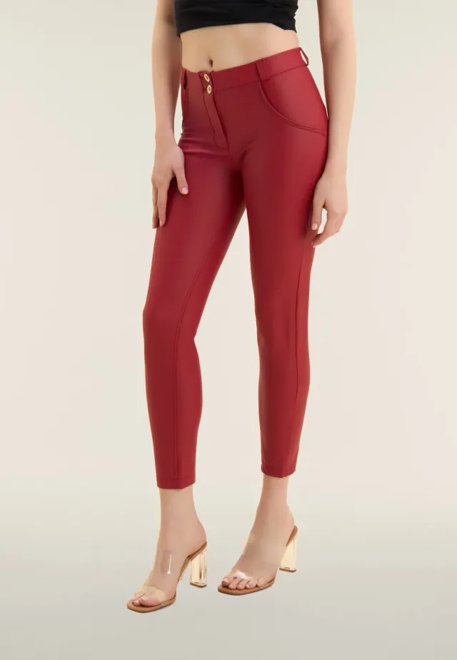 Freddy WR.UP Superskinny 7/8 Kunstleder-Leggings schwarz shaping