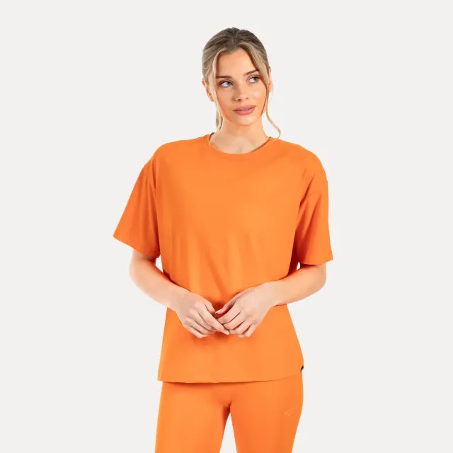 Smilodox Aurica T-Shirt Damen Schwarz Oversize