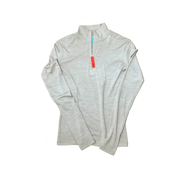 UNNA Zip Up Wool Layer W Laufoberteil Pearl Grey Wolle