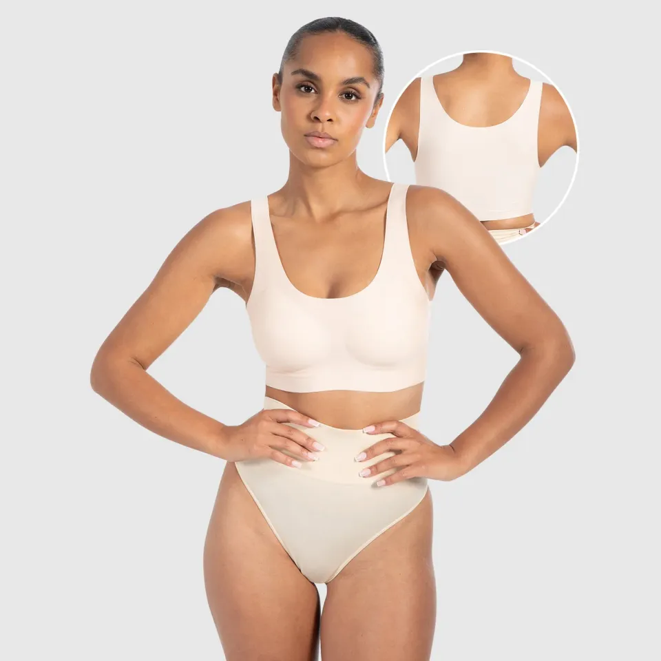 Smilodox Sorea Nysa Bralette Schwarz nahtlos