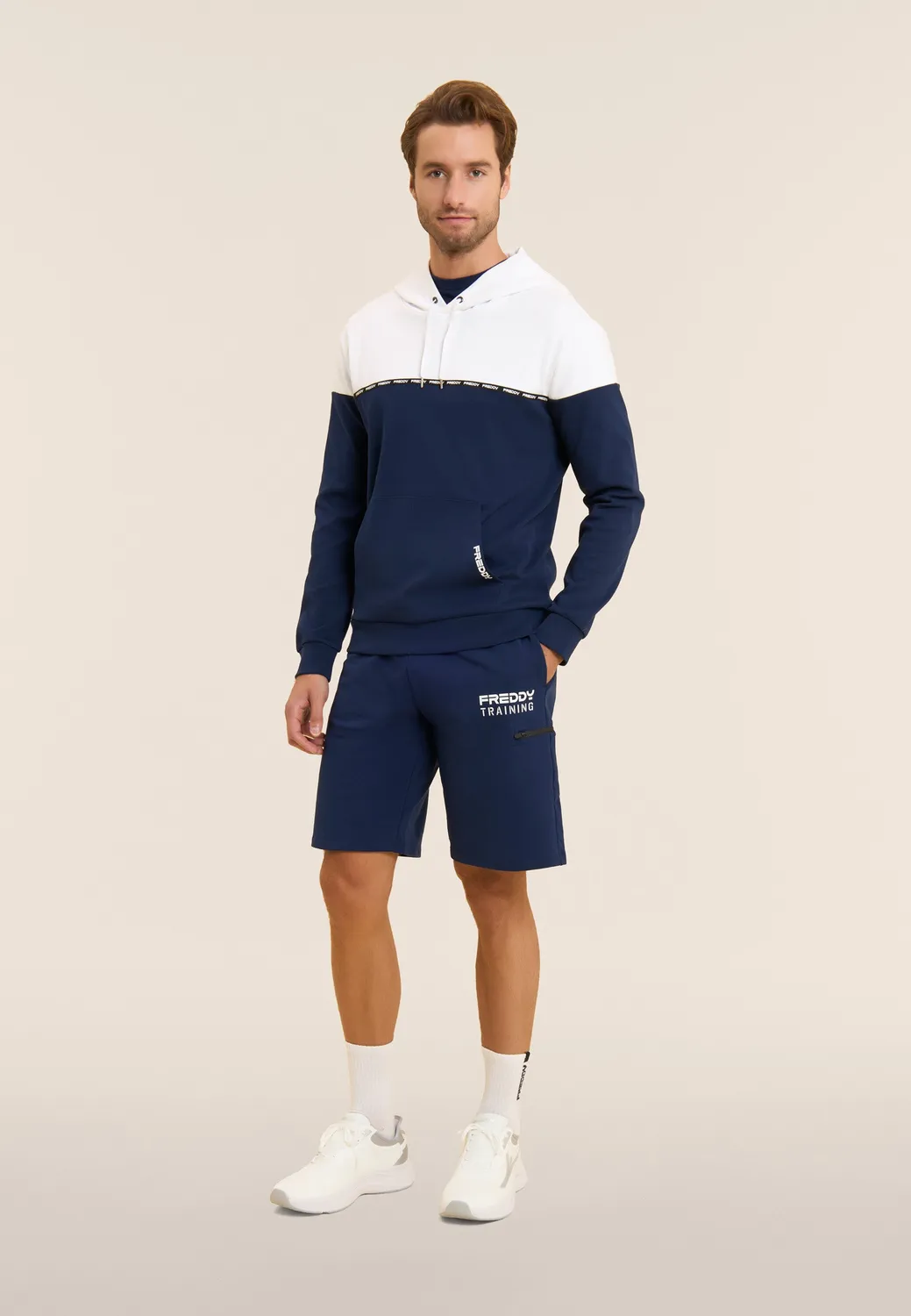 Freddy Training Shorts Herren Pageant Blue Knie