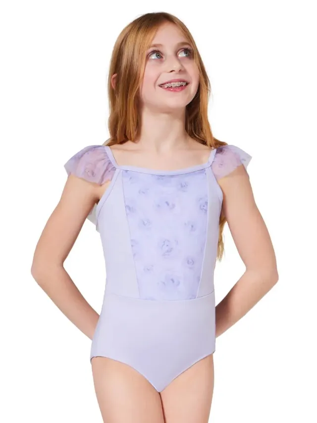 Capezio Primrose F12430C Kinder Ballettanzug Rosa Flügelärmel