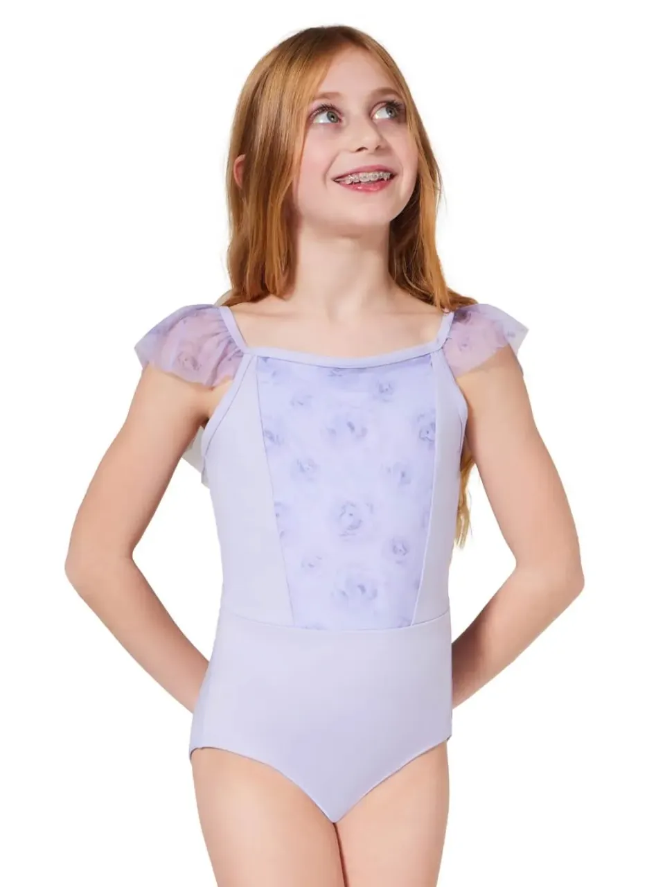 Capezio Primrose F12430C Kinder Ballettanzug Rosa Flügelärmel