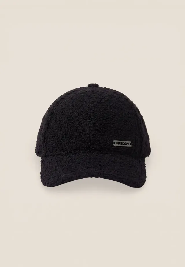Freddy Baseball Cap Damen Sherpa schwarz Einheitsgröße