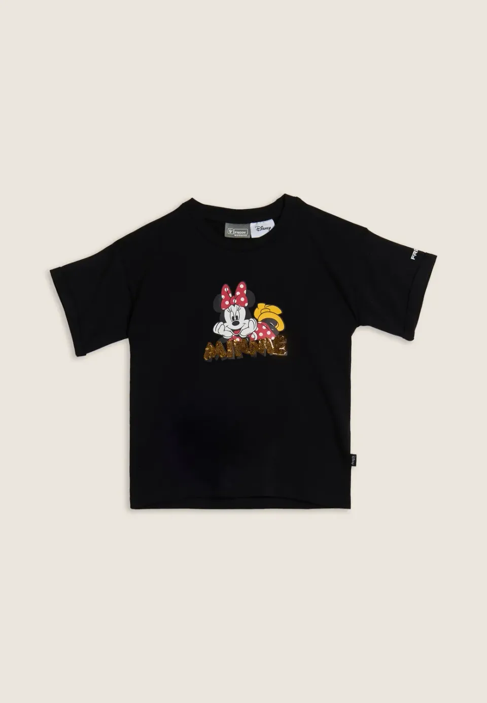 Freddy Minnie T-Shirt Mädchen Pailletten Schwarz