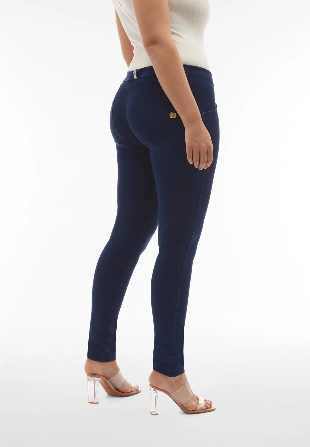 Freddy WR.UP Jeggings Low Waist Bio-Denim Dunkelblau