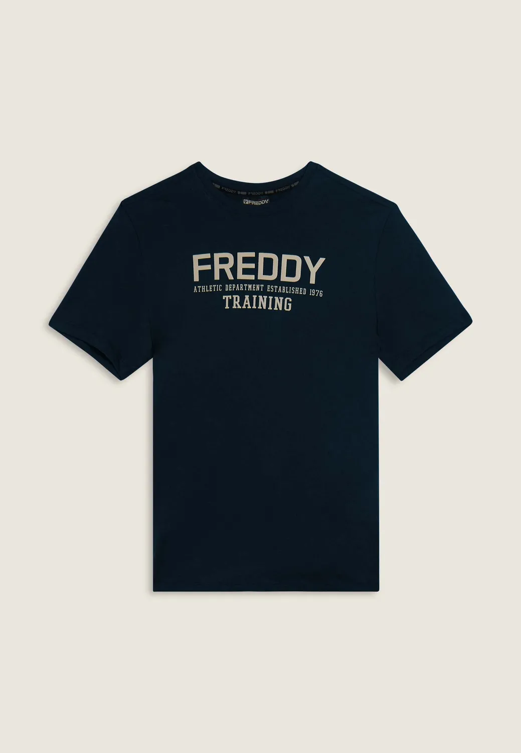 Freddy Logo T-Shirt Herren Saphirblau Camouflage