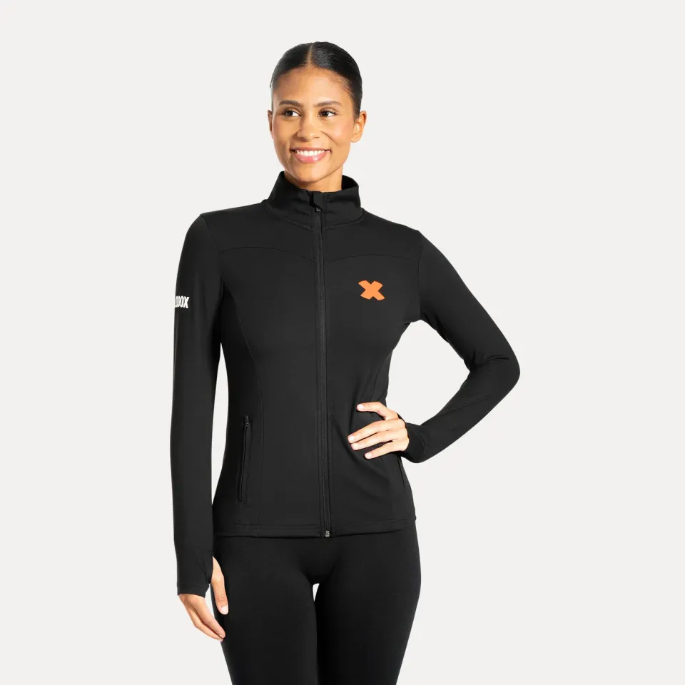 Smilodox Sorea Sommer Pro Damen Jacke Schwarz Slim Fit