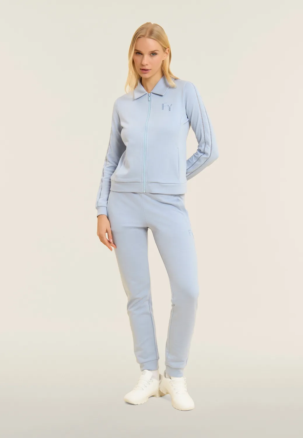 Freddy Slim Fit Sporthose Zen Blue C35 French Terry