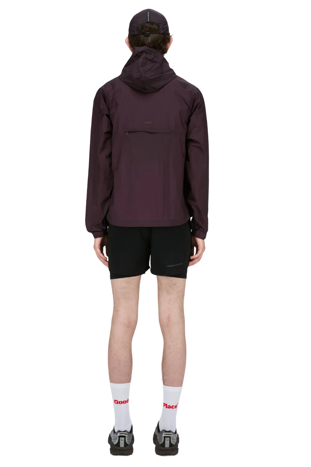 UNNA Smiles Run Jacket Laufjacke Aubergine winddicht