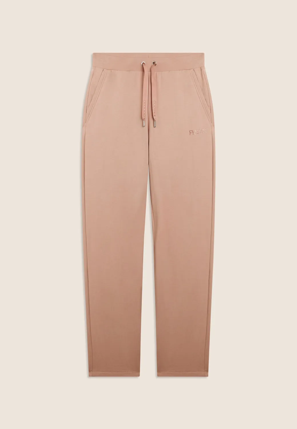 Freddy Strass Sporthose gerade Dunkelblau French Terry