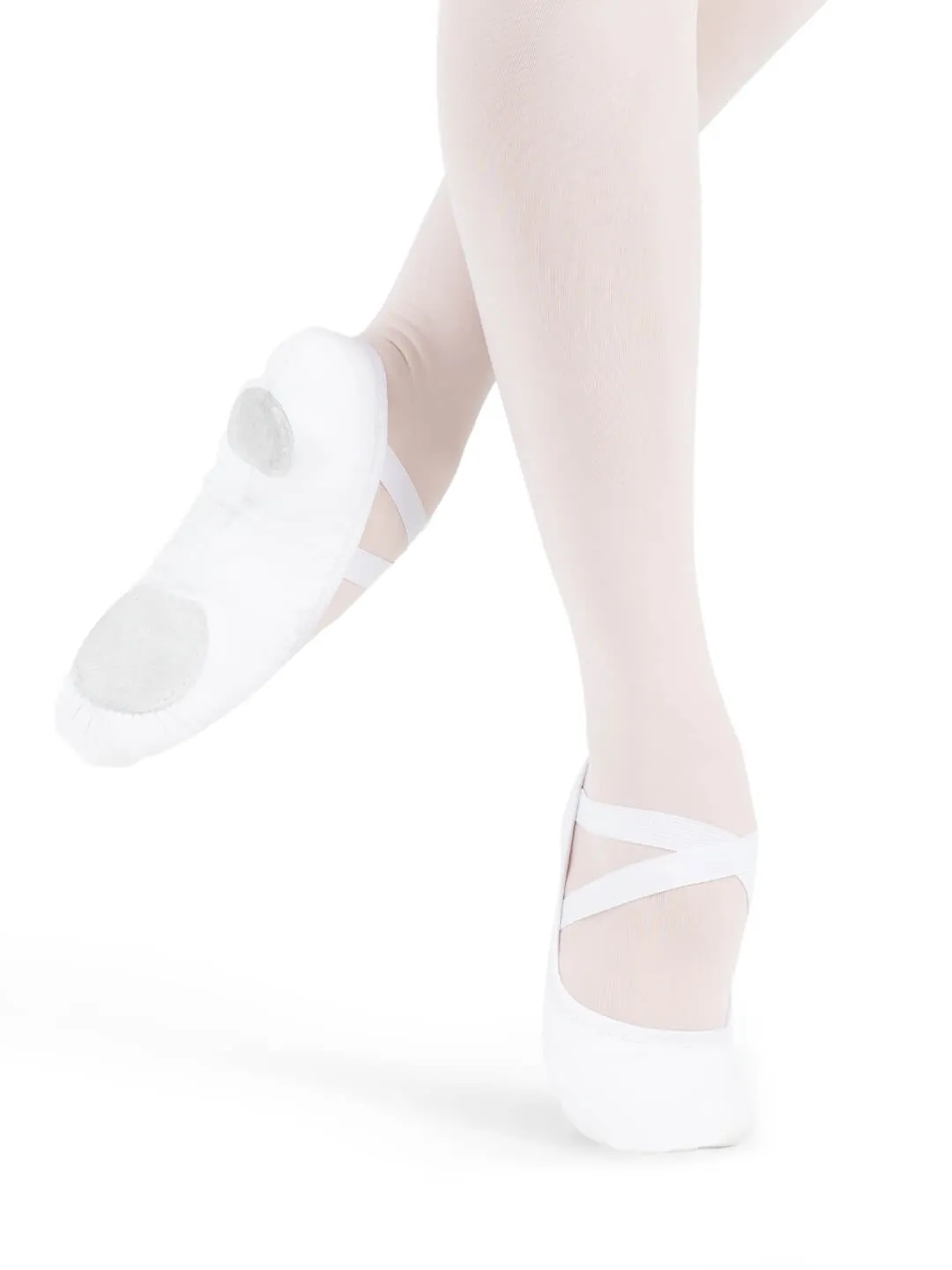 Capezio Stella V200C Ballettschläppchen Weiß Canvas Kinder