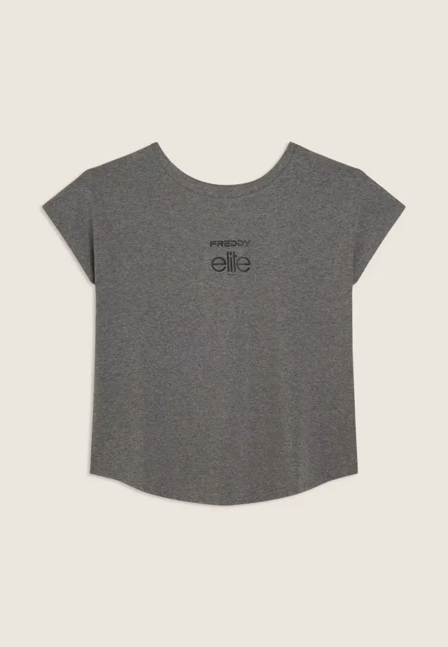 Freddy Elite T-Shirt Melange Gray beidseitig Baumwolle