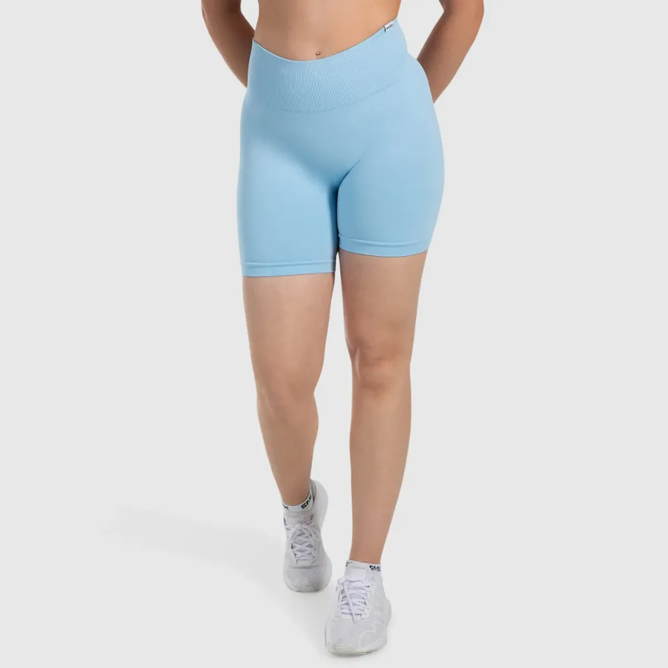 Smilodox Cetrina Scrunch Arleta Short Leggings Schwarz blickdicht