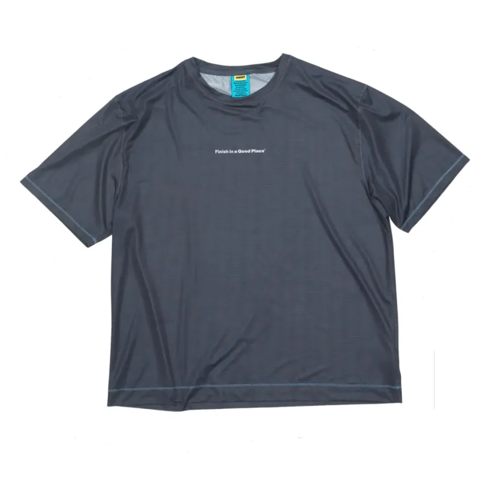 UNNA Wavy Tee Laufshirt Damen Blue Grey atmungsaktiv