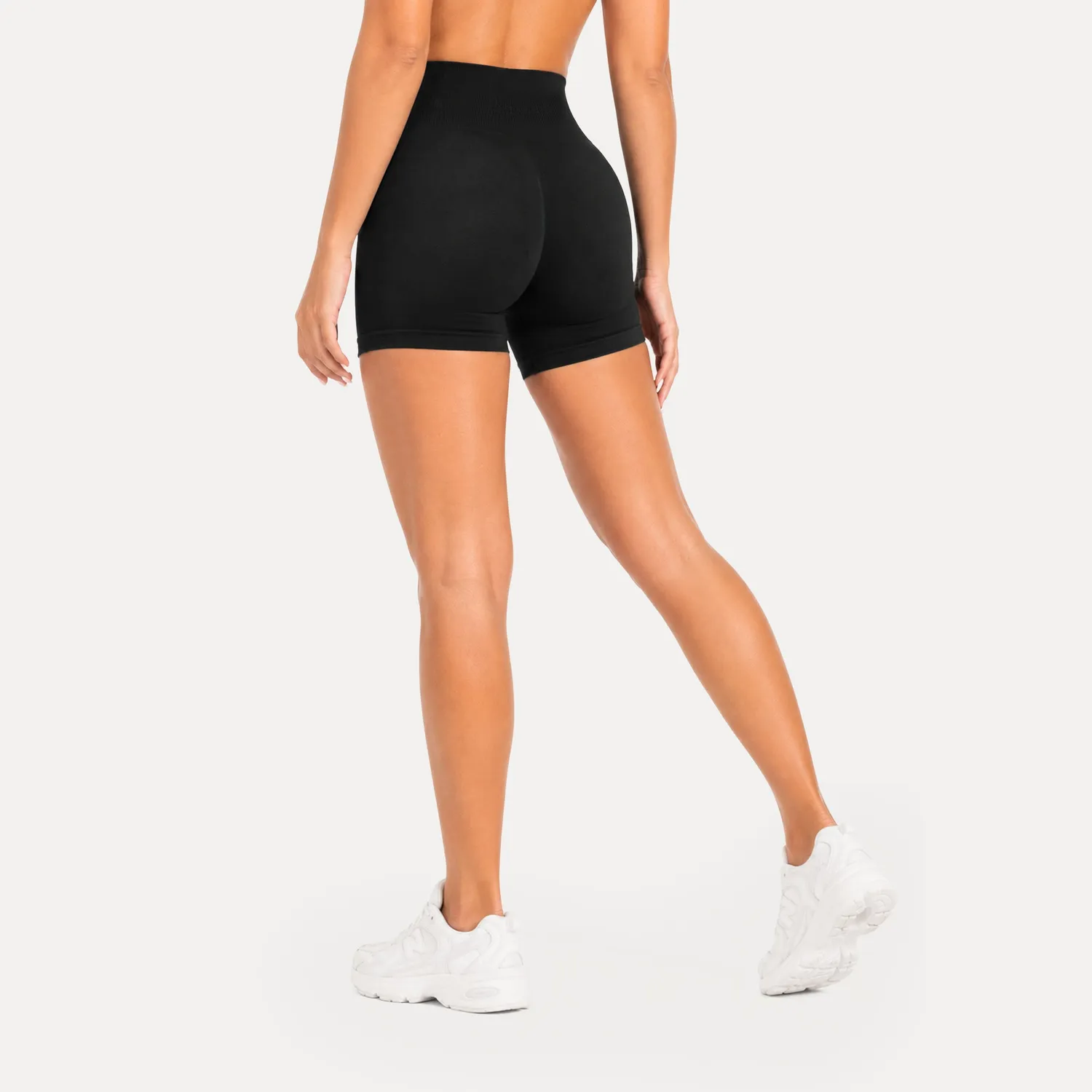 Smilodox Priska Pro Shorts Damen Schwarz Seamless