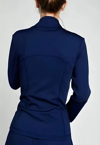 SPORTKIND Trainingsjacke Damen ohne Kapuze YKK