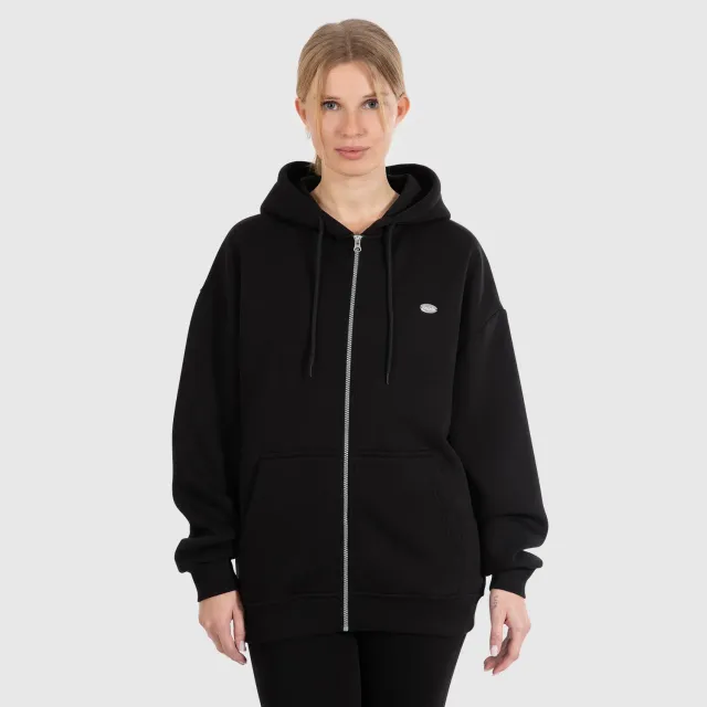 Smilodox Sorea Eda Zip Hoodie Schwarz Oversize