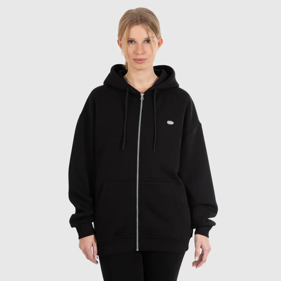 Smilodox Sorea Eda Zip Hoodie Schwarz Oversize