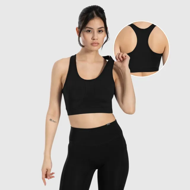 Smilodox Sorea Candace Sport-BH Schwarz Racerback