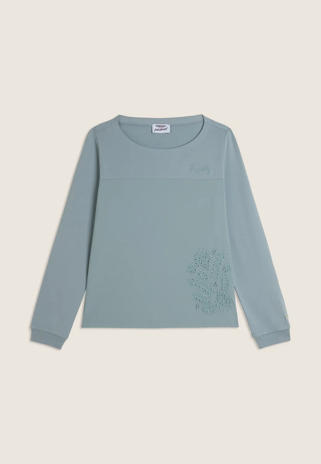 Freddy Damen Sweatshirt Stickerei Dark Denim