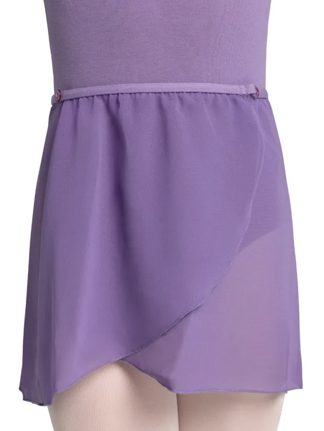 Capezio CAD800C Wickelrock Mädchen Schwarz Chiffon