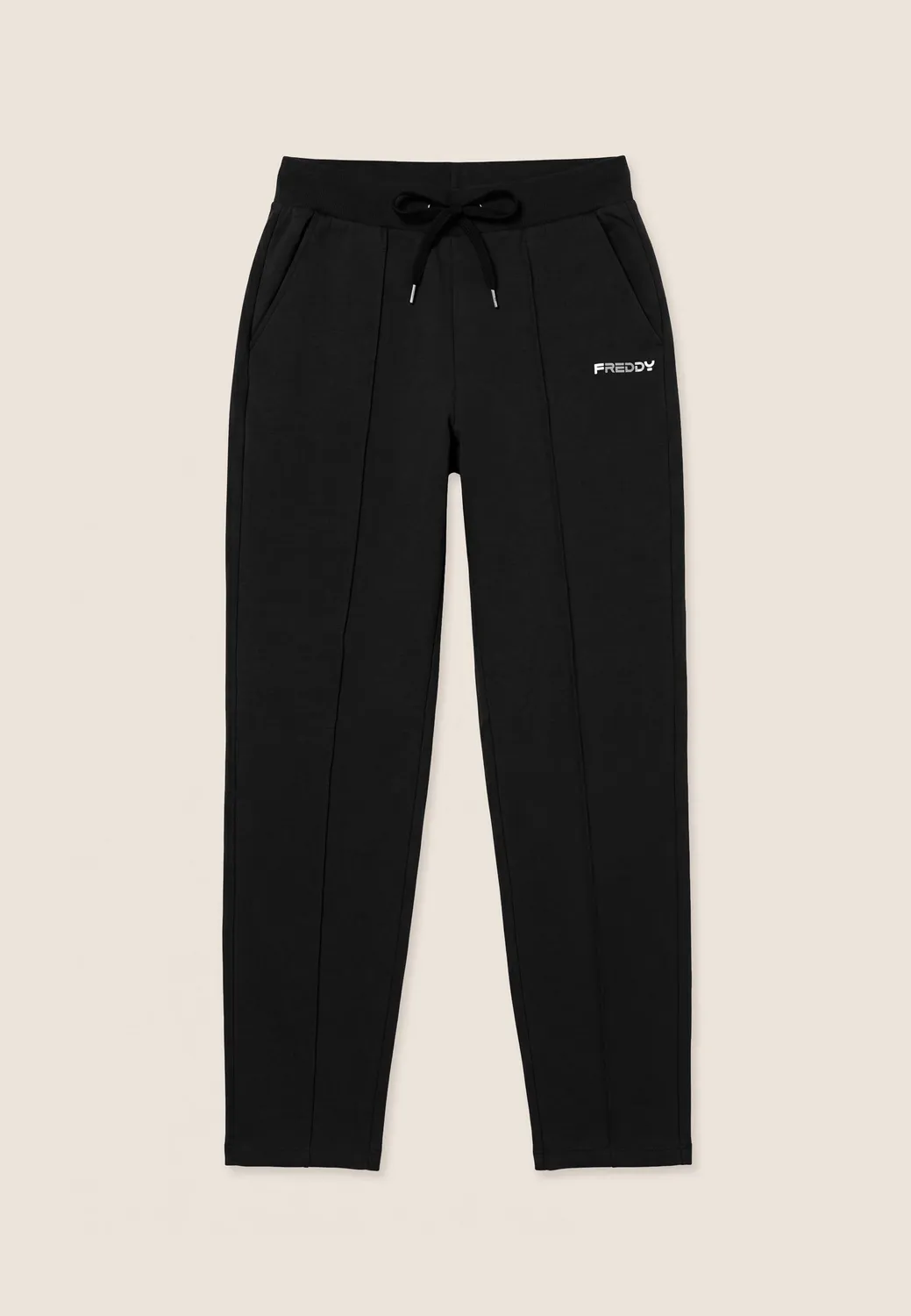 Freddy Sporthose Ziernaht Sweat Stretch Nero