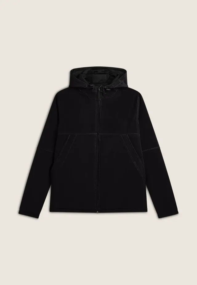 Freddy Softshell-Jacke Herren Schwarz Regular Fit winddicht