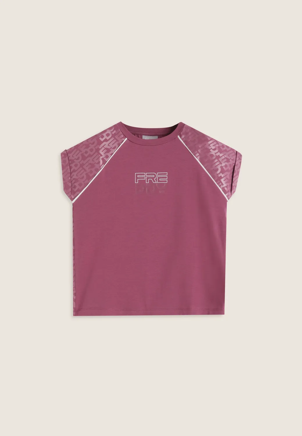 Freddy T-Shirt Mädchen Ametista Glanzprint Raglan