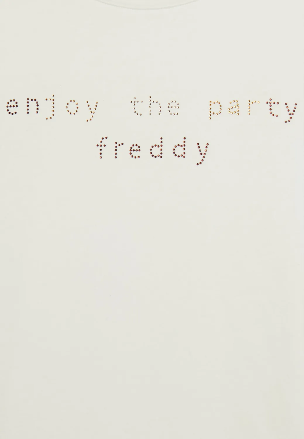 Freddy Enjoy the Party T-Shirt Damen Schwarz XXS Strass