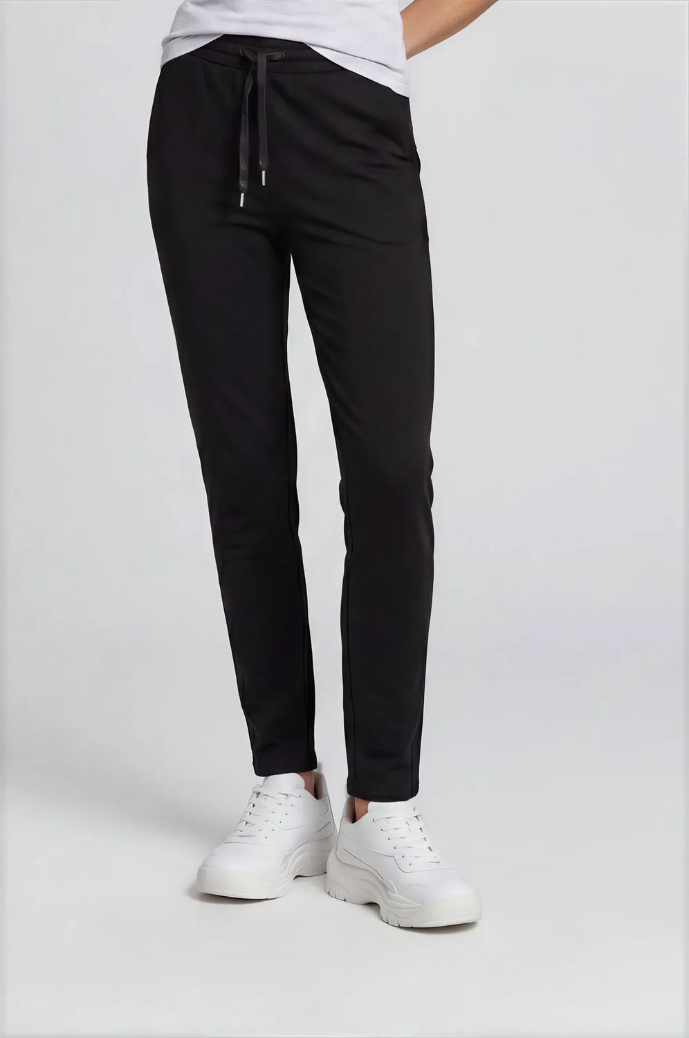LPO Fabrice Fitnesshose Damen schwarz Seitentaschen